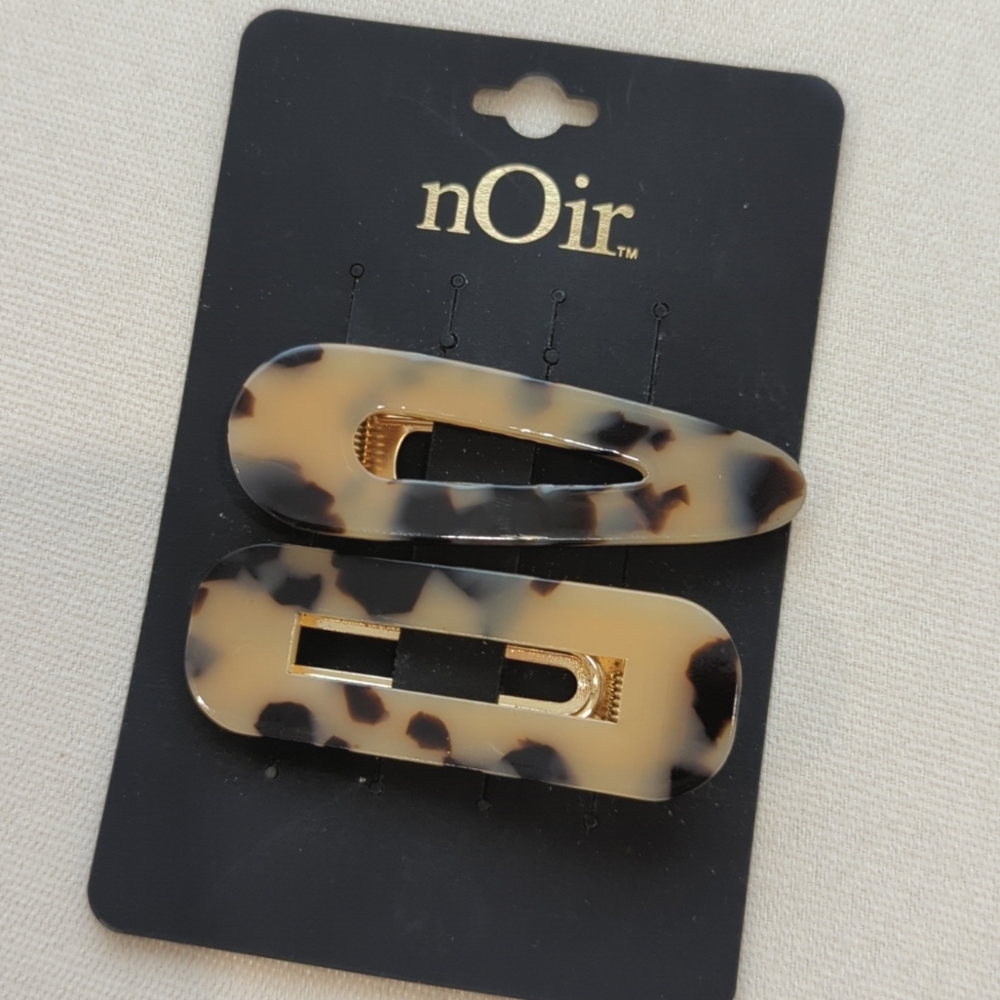 Leopard Pattern Hair Clips set of 2